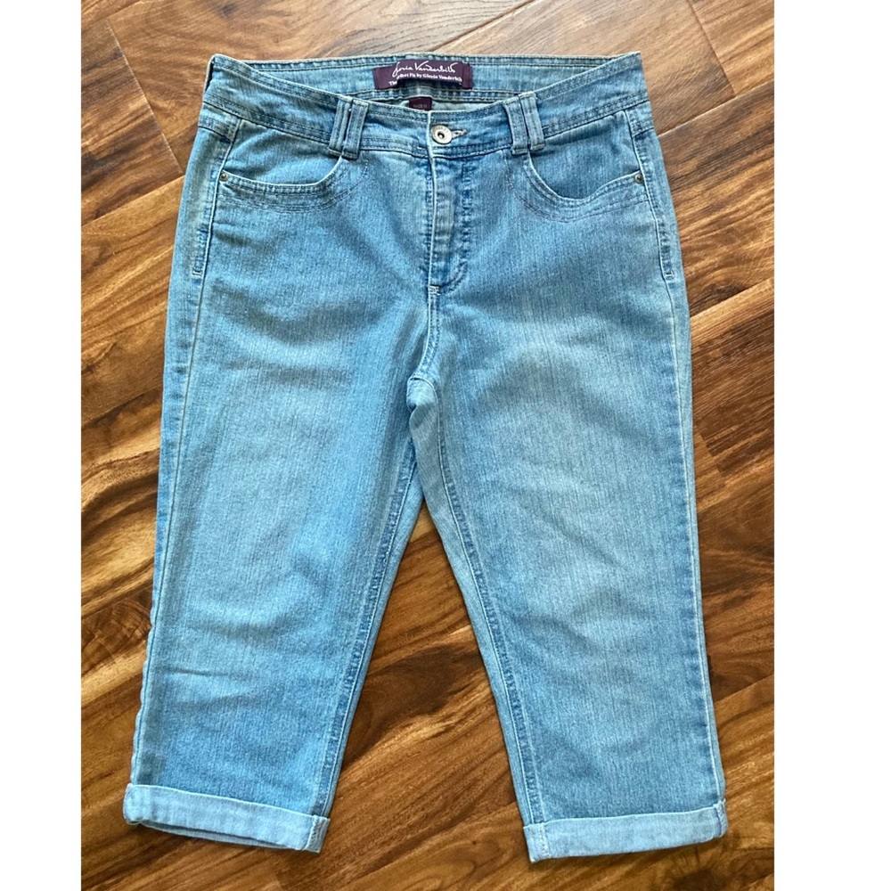 Gloria Vanderbilt Petite Cropped Jeans size 10
